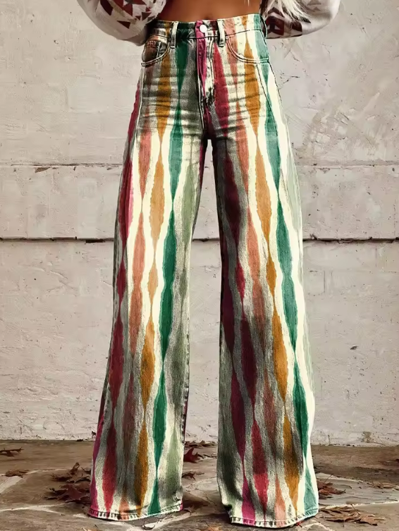 Tessa | Organic Flared Trousers for a Natural Style