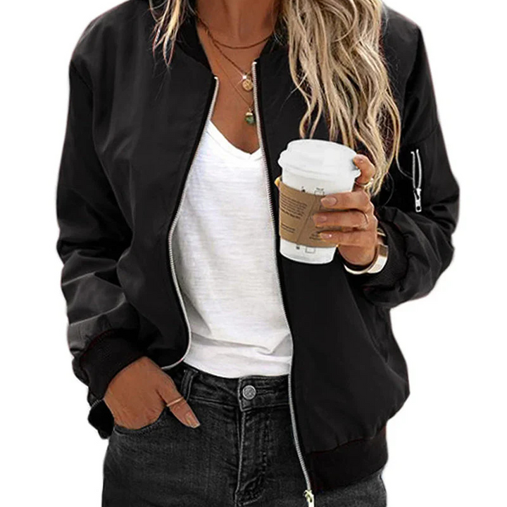 Bec - Long sleeve bomber jacket for women