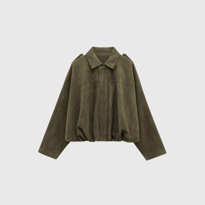 Senna - Suede Effect Bomber Jacket