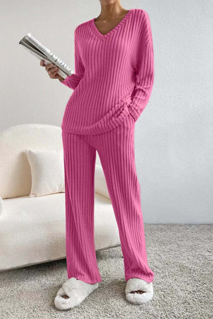 Renee – Ribbed Knit Lounge Set