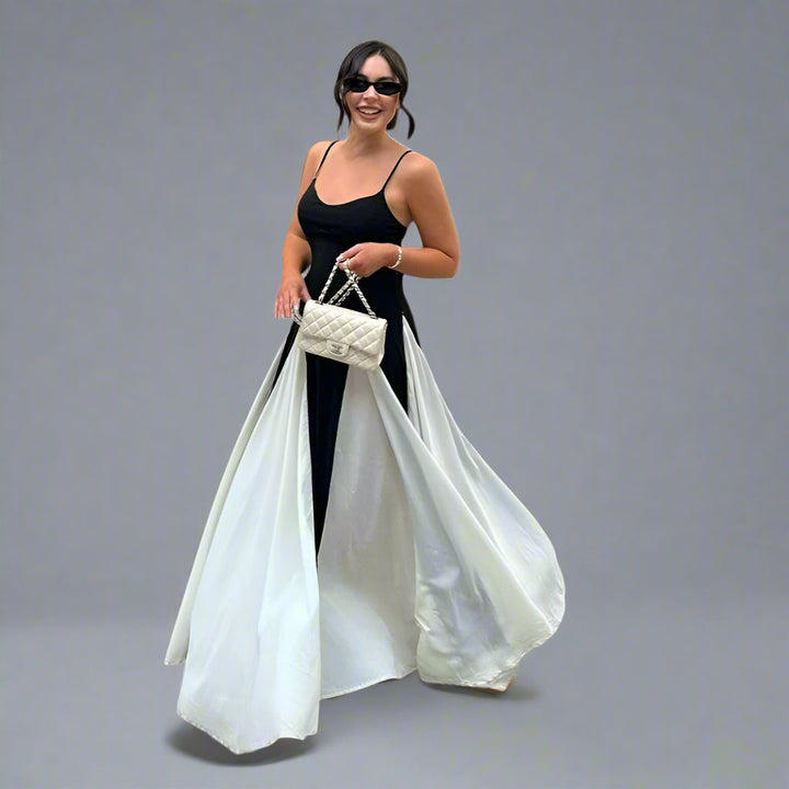 Rosetta | Elegant Maxi Dress with Panel Effect