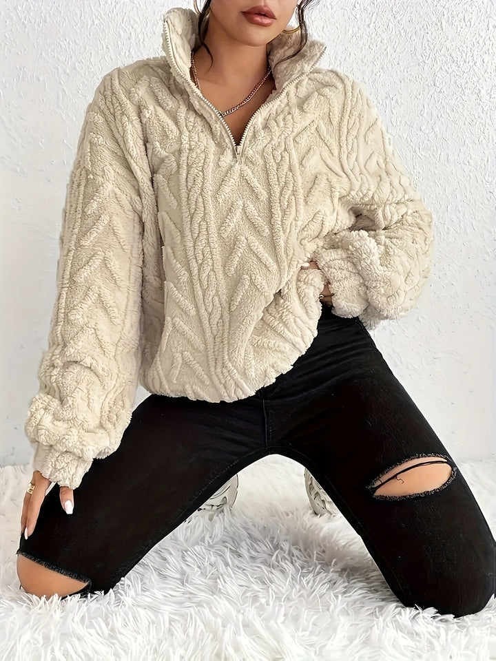 Tara - Knit Half Zip Jumper