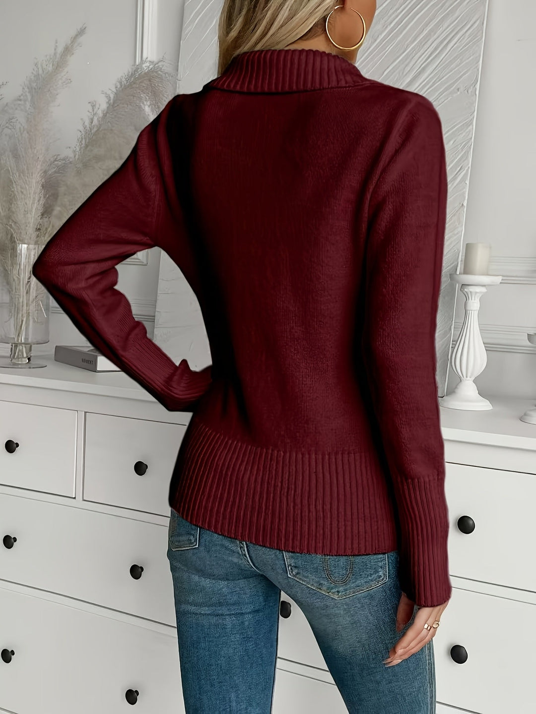Shellie - Elegant Jumper with Buttons