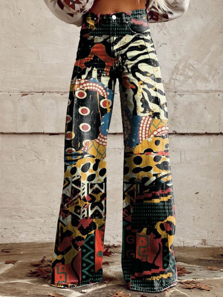Yasmine | Artisan Flared Trousers That Walk with Style