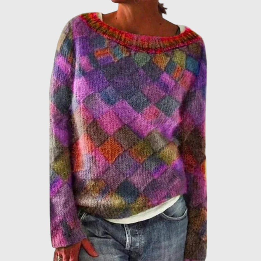 Patricia - Warm knitted jumper for women