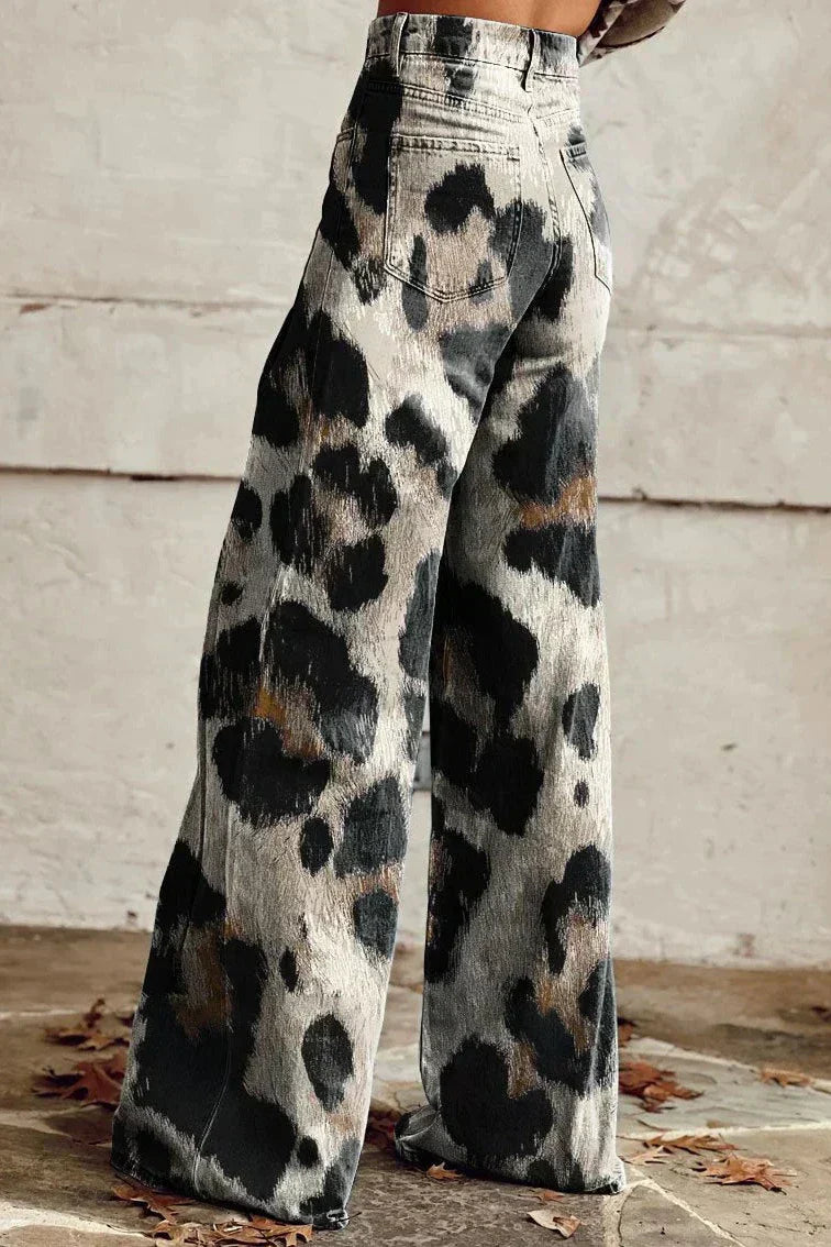Lara | Vintage Artisan Trousers with Chic Print