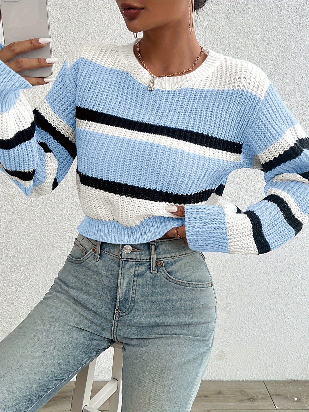 Kelly - Elegant Striped Sweater