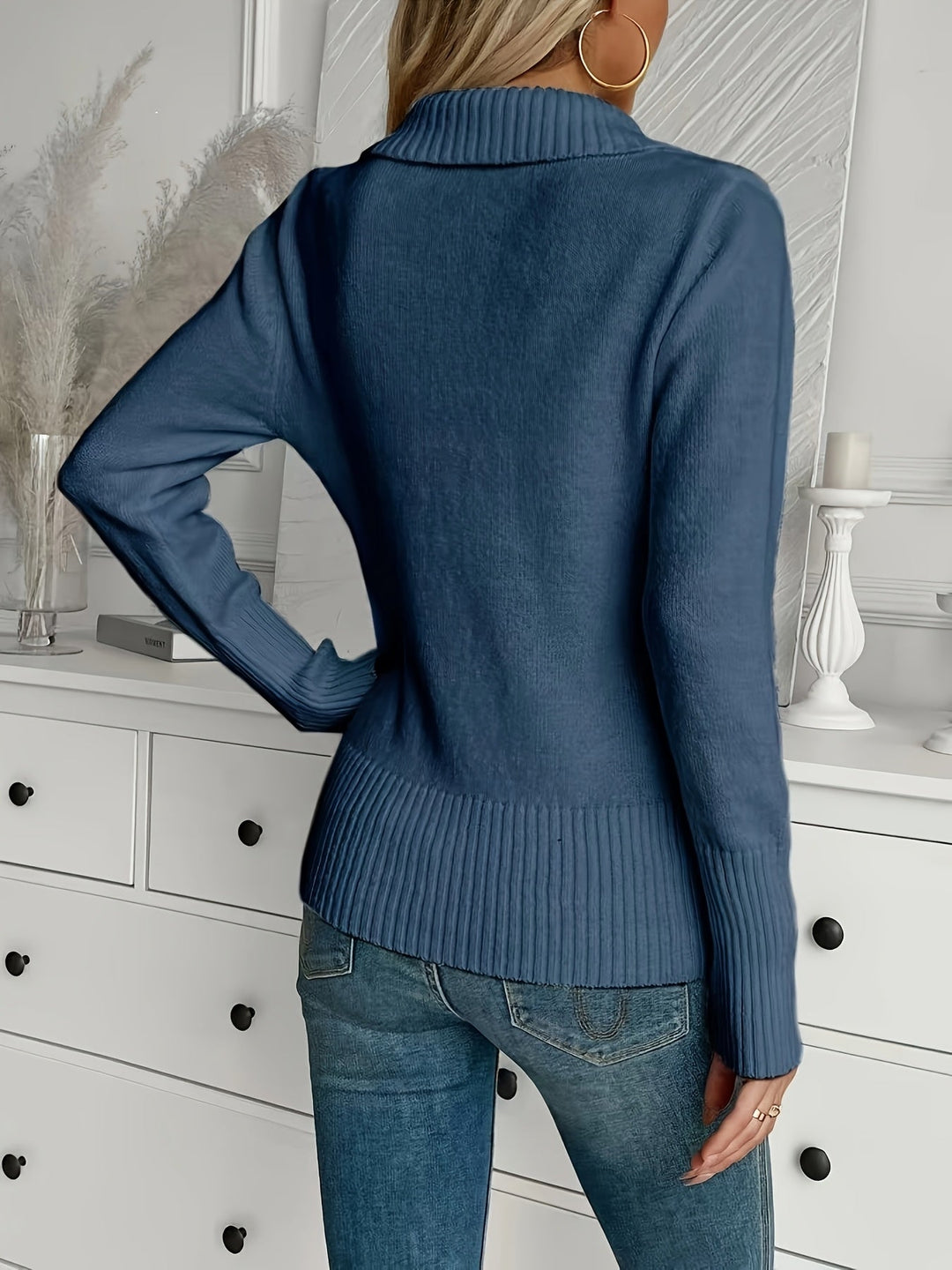 Shellie - Elegant Jumper with Buttons