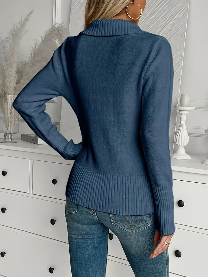 Shellie - Elegant Jumper with Buttons