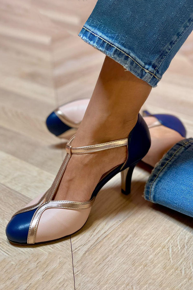 Laya™ | Shoes with Rounded Toe, T-Strap, Colourful and Comfortable