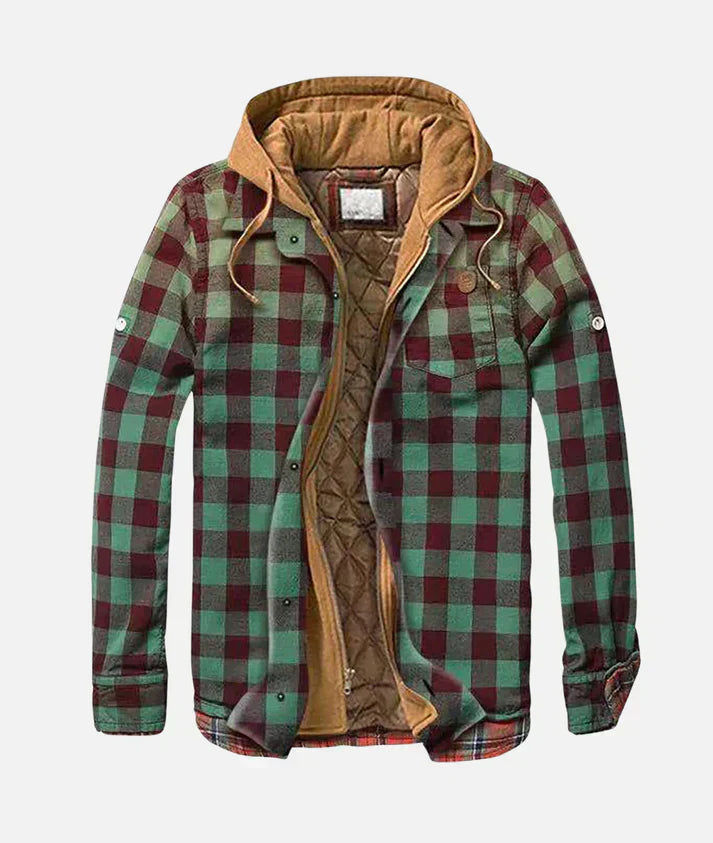 Leorwin - Stylish Patchwork Plaid Jacket