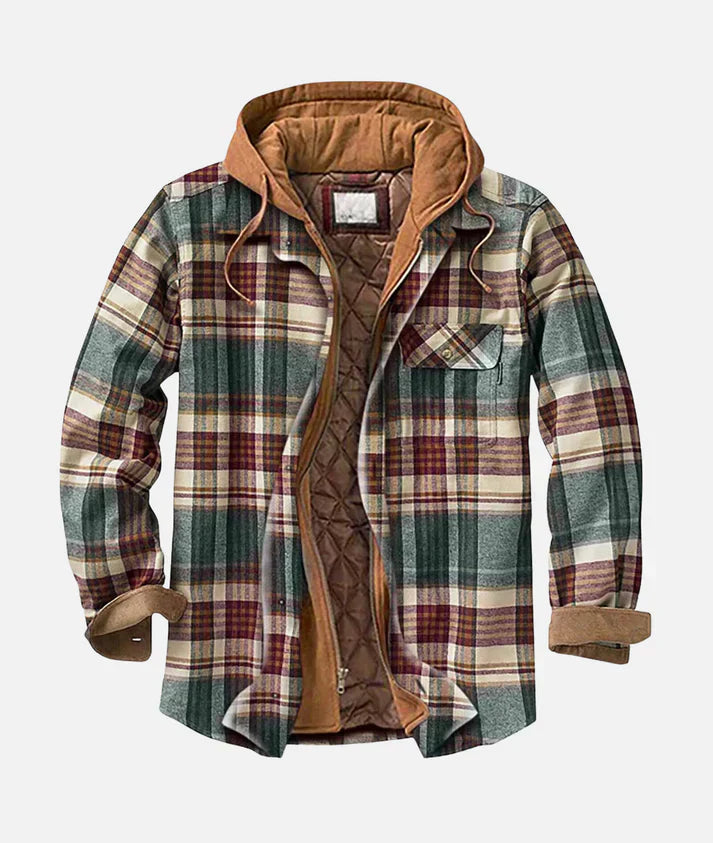 Leorwin - Stylish Patchwork Plaid Jacket