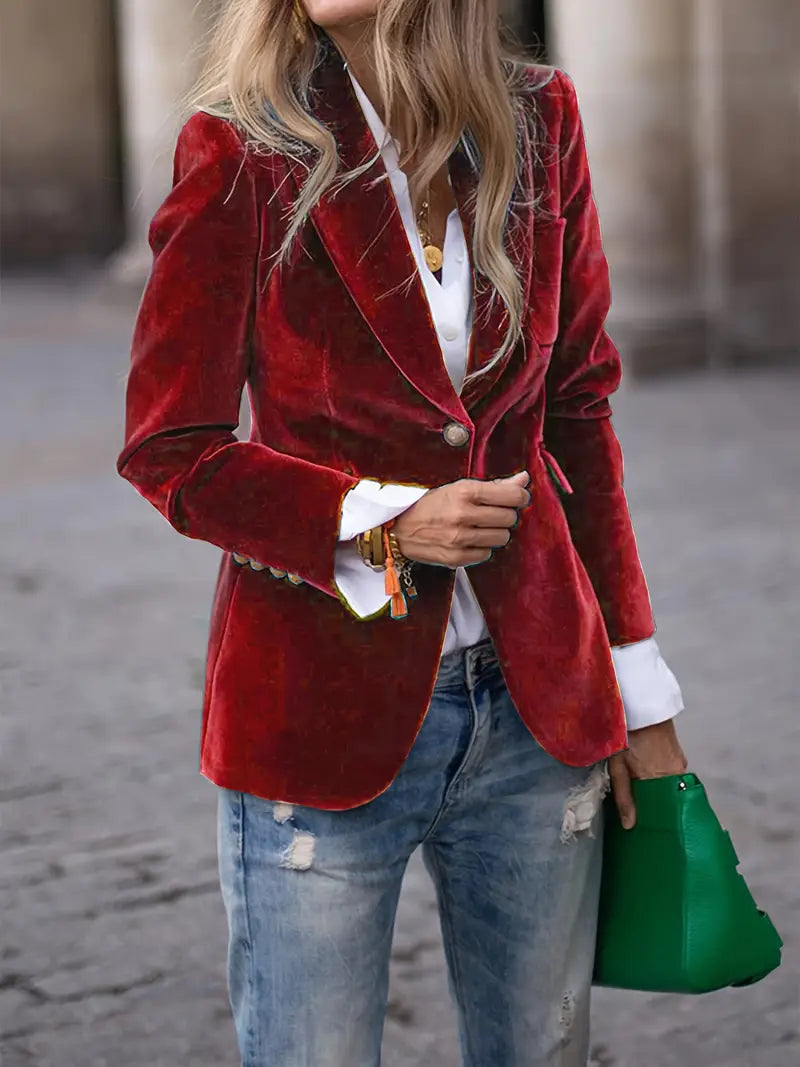 AMELIA | ELEGANT VELVET BLAZER