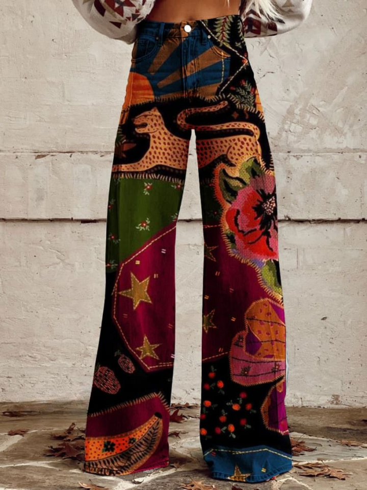 Luna | Organic Flared Trousers for a Mystical Style