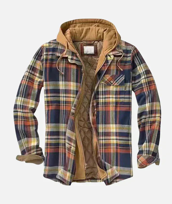 Leorwin - Stylish Patchwork Plaid Jacket