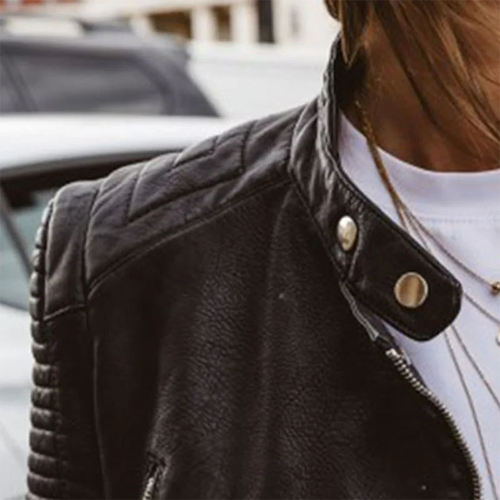 Ellise | Stylish Biker Leather Jacket