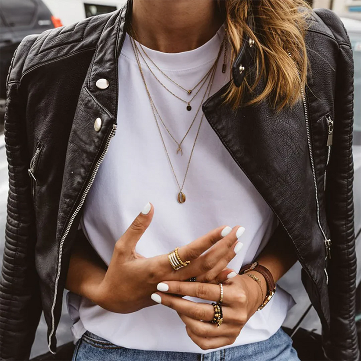 Ellise | Stylish Biker Leather Jacket