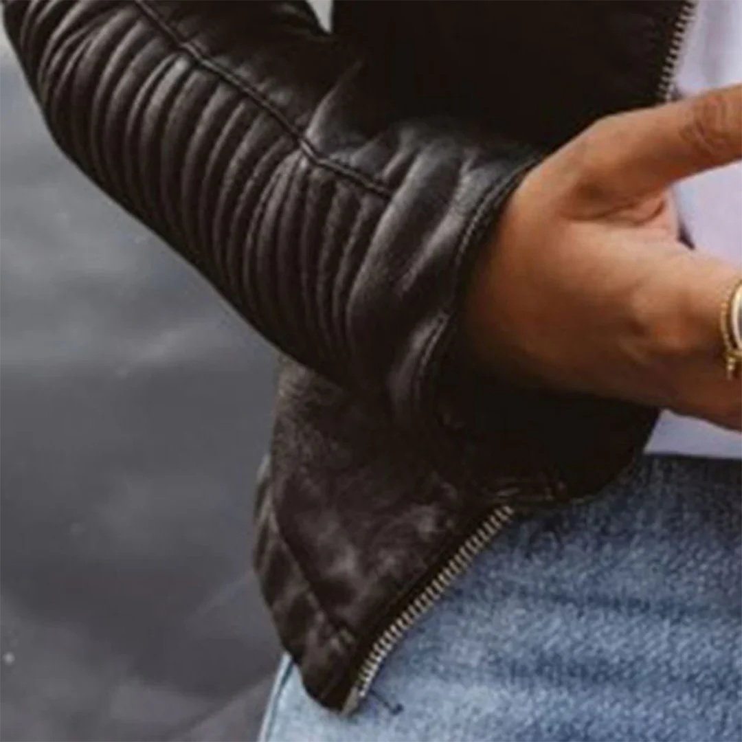 Ellise | Stylish Biker Leather Jacket
