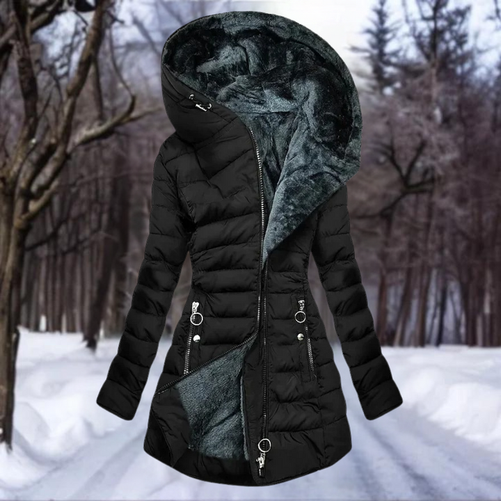 Esther - Elegant plush coat for women