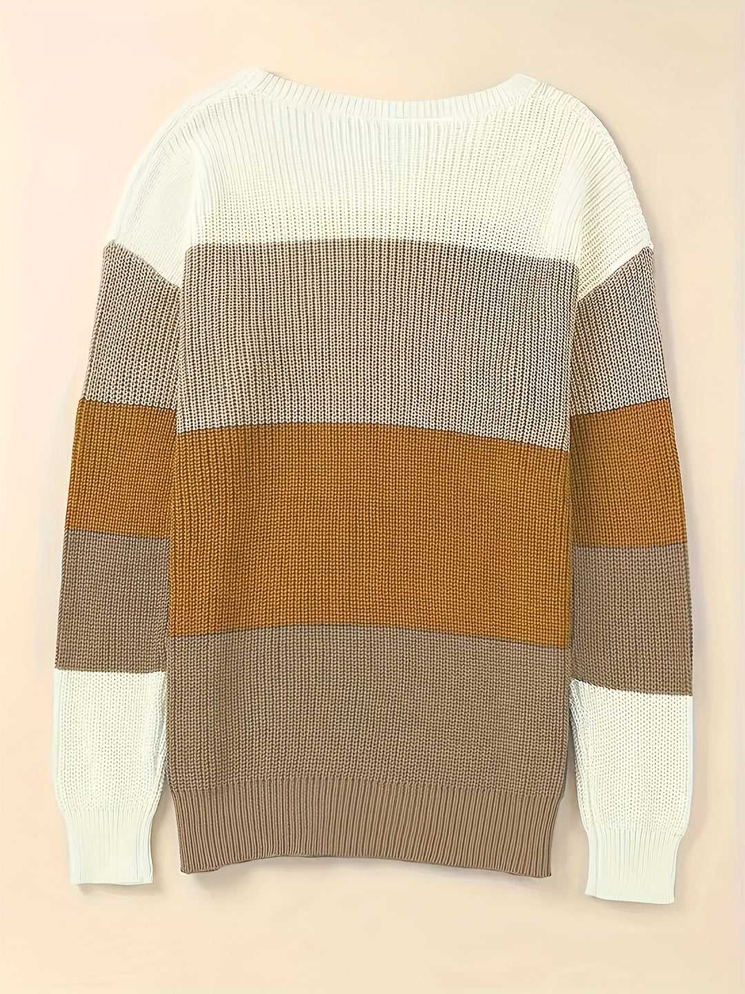 Cira - Stylish Block Crew Neck Sweater