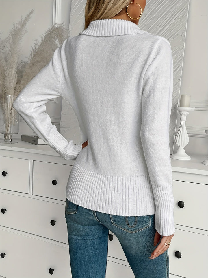 Shellie - Elegant Jumper with Buttons
