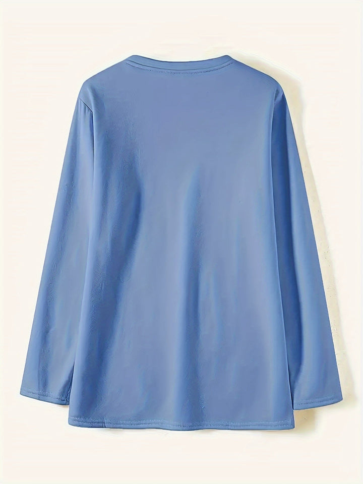 Gail - Cozy Heart Print Thermal Jumper