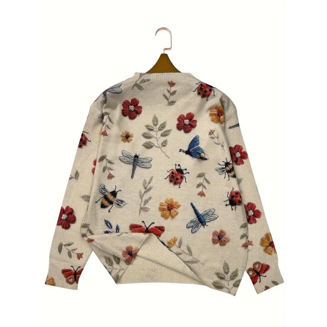 Amy™ - Whimsical Garden Sweater
