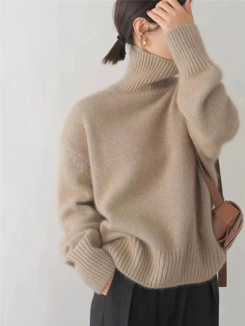 Karren - Women's Turtleneck Sweater